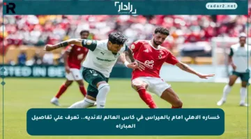 خسارة الأهلي أمام بالميراس في كأس العالم للأندية.. تعرف على تفاصيل المباراة